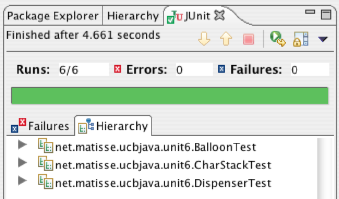 Junit test run, success